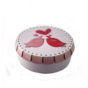 Small Round Metal Click Clack Box for Chocolates