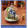 DIY Glass Ball Doll House Model Building Kits Wooden Mini Handmade Miniature