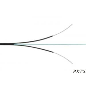 China Fiber Optic FTTH Drop Wire 2 Core Flat Cable Corning Indoor Outdoor Fiber Cable supplier