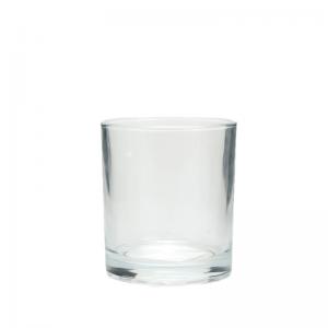 China 16OZ Cystal Clear Glass Candle Holders Aromatherapy Votive Candle Jar supplier