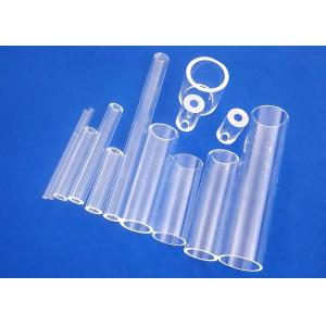 Uv Protection Fused Quartz Tube , Silica Glass Tube Hard Wear Resisting