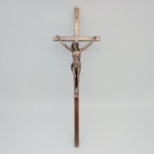 Light Weight Catholic Casket Crucifix / Jesus'S Cross Antique Copper Color