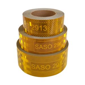 Outdoor SASO 2913 Reflective Tape strips Yellow Orange OEM