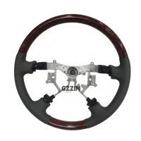 China Old Style Peach Wood Grain Car Steering Wheel For Toyota Prado FJ120 on sale