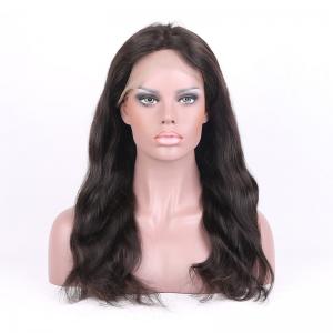 China Natural Hairline Natural Color Natural Straight Brzilian Human Hair Full Lace wigs supplier