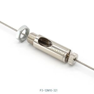 China M10 スレッドペンダントライトケーブルグリッパー 12*40mm メッシュナッツ F3-1/8-IP-321 高安定性 wholesale