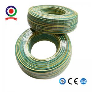 China Copper Core Yellow And Green Pvc Grounding Cable Insulation Power Line 450/750v supplier