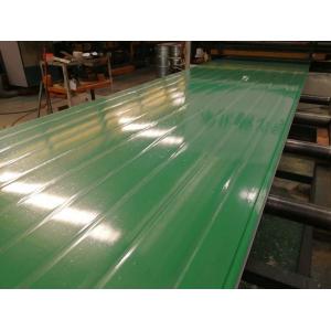 China Insulation Glass Wool Foam Sandwich Wall Panel Lotus Green Color supplier