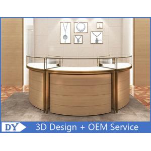 Luxury 3D Design Jewellery Display Cabinets For Shops / Glass Jewellery Display Cabinets