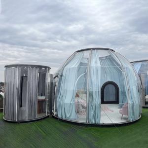 China Waterproof PC Clear Prefab Dome Homes Fashion Star Room With Windows And Doors supplier