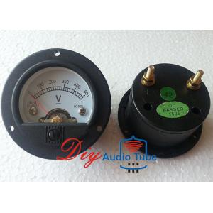 China 52mm DC 500V Tube AMP Parts 65mm Overall Diameter Moving Coil Panel Meter supplier