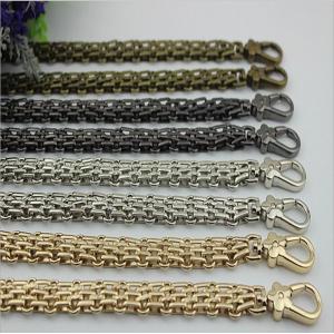 China New product design zinc alloy snap hooks match 120 mm iron material gold chain for bag supplier