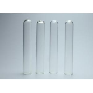 China 10*75mm 3ml Glass Test Tubes Transparent Color With Round Bottom supplier