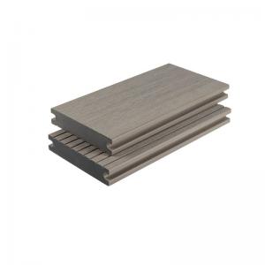 Gray Solid Wood Plastic Panel Board Anti - Corrosion Moisture - Proof Courtyard Decor 145x30mm