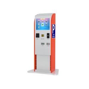 China Bills / Coins / Cards Accepted Touch Screen Stands Kiosk for Parking Payment Indoor supplier