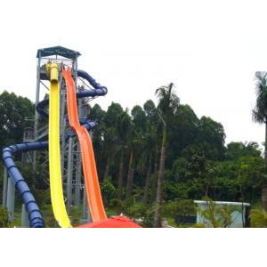 0.85M Width Fiberglass Water Slide Tube 5 - 13M Platform Height 1 Rider / Slide Load