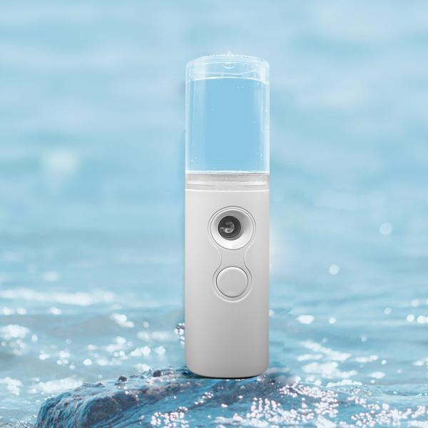 White ABS 400MA 25ml Portable Nano Mist Sprayer For Dry Skin