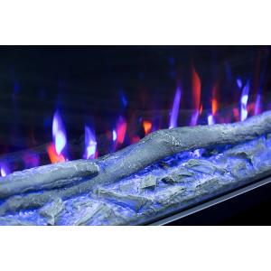 72 "1830mm home Classic multi-sided white electric fireplace 3-sided view crystal inset heater