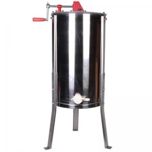 China Wholesale High Quality 4 Frame Manual Stainless Steel Honey Extractor For Beekeeping supplier