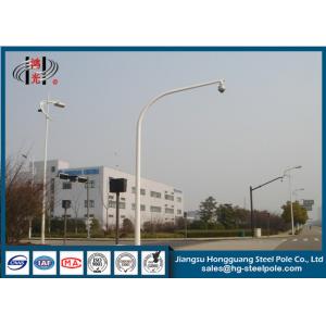 China ODM Galvanied Tubular Surveillance Camera Poles for Outdoor Monitor System wholesale