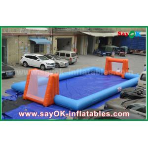 China Inflatable Ball Game Word Cup PVC Inflatable Sports Games , Customized Inflatable Football Pitch supplier