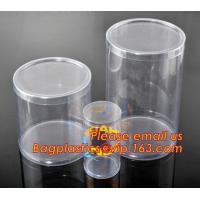 China round plastic tube,clear plastic round pet tubes,soft food grade PET round tube box on sale