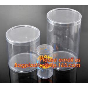 round plastic tube,clear plastic round pet tubes,soft food grade PET round tube box