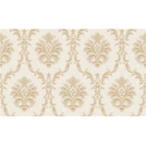 China Italy Style Pvc Deep Embossed Wallpaper Waterproof With Damask Design supplier
