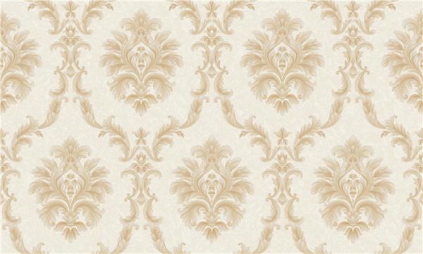 Italy Style Pvc Deep Embossed Wallpaper Waterproof With Damask Design