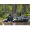 8 Person Black Long Military Inflatable Boat , Inflatable Speed Boat For Rescue