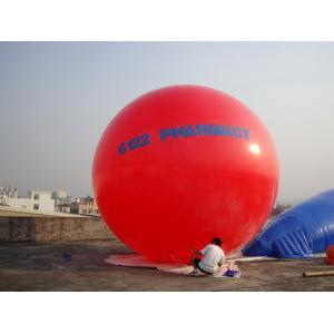 0.18mm Pvc Red Brand Helium Balloon Advertising Inflatables With Retail Price