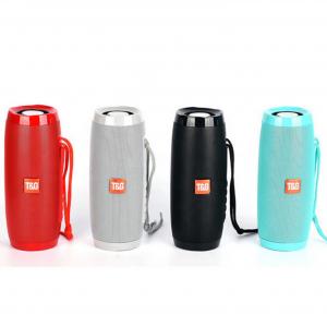 China TG157 LED Flashing Light Mini Wireless Speaker With Rope Outdoor 1200 MAh Fabric Waterproof supplier