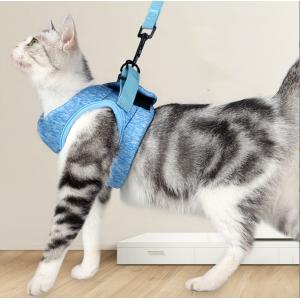 Soft Reflective Adjustable Small Cat Harness And Lead For Walking Escape Proof Cat