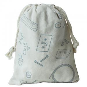 China Custom Organic Off White Cotton Drawstring Promotional Bag Fabric Drawstring Gift Bags supplier