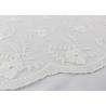 China Dubai Guipure White Embroidered Lace Fabric Fabric , Scalloped Edge Lace Fabric wholesale