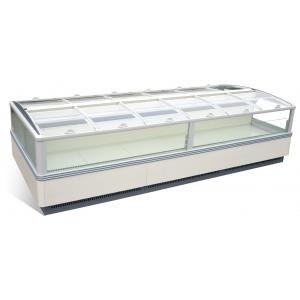 China Energy Saving Food Display Cabinets Supermarket Fridges And Freezers With Sliding Glass Lid supplier