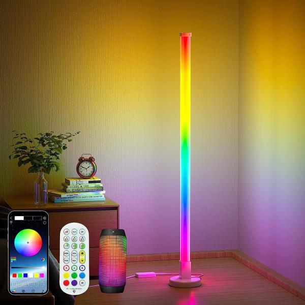 China Lampe de sol LED à commande à distance colorée RVB pour chambre à coucher supplier