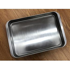                  Rk Bakeware China-Deep Drawn 304 Stainless Steel Rectangular Food Serving/Baking/Storage Tray             
