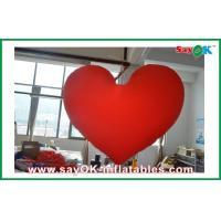 China Event Red Inflatable Led Heart Lighting Decoration / Led inflatable Decoration on sale
