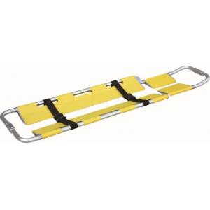 Yellow Color Portable Folding Stretchers Hospital Spine Board With Strap