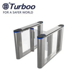 China High Security Swing Turnstile Barrier Fully Automatic Access Control With QR Code Reader supplier