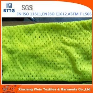 China EN20471 inherent FR Modacrylic/cotton knitted mesh fabric supplier