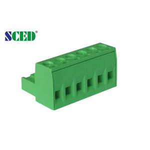 300V / 18A Female Parts Electrical Terminal Blocks M3 Screw Pitch 5.08mm