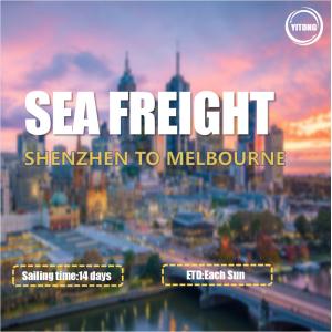 International Sea Freight from Shenzhen to Melbourne Australia Direct Sailing