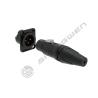 China Indoor Panel Mount Chassis Microphone Mini XLR Audio Connector 3-Pin Male Socket Made of Zinc Alloy IP44 Rated D-Type Shape wholesale