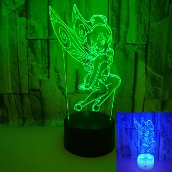 Anime cartoon pattern custom 3D night light colorful angel LED remote control lamp creative gift table lamp