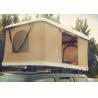 High quality single layer fiberglass shell hard cover canvas roof top tent with