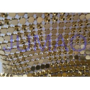 China Interlaced Metal Sequin Fabric Curtain , 120 Cm * 45 Cm Metallic Mesh Fabric supplier