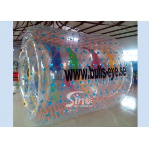 China Bulls eye PVC and TPU inflatable water roller with removable tubes for pool parties supplier