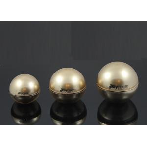 China Shape Spherical Silver Border Plastic Jars With Lids With Gold wholesale